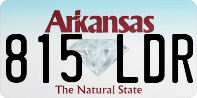 AR license plate 815LDR