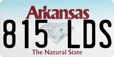 AR license plate 815LDS