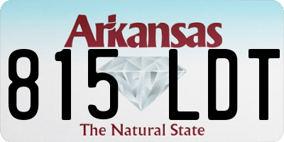 AR license plate 815LDT
