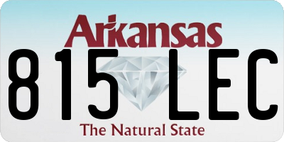 AR license plate 815LEC