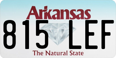 AR license plate 815LEF
