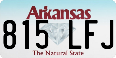 AR license plate 815LFJ