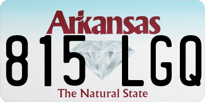 AR license plate 815LGQ