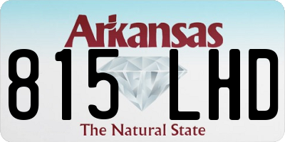 AR license plate 815LHD