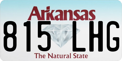 AR license plate 815LHG