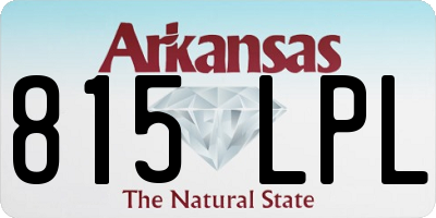 AR license plate 815LPL
