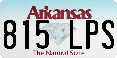 AR license plate 815LPS