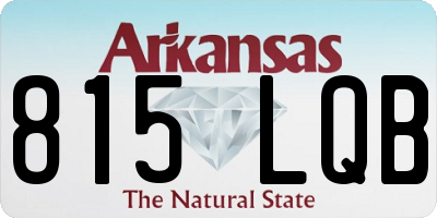 AR license plate 815LQB