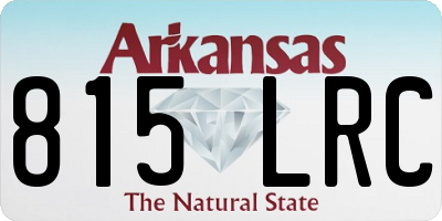 AR license plate 815LRC