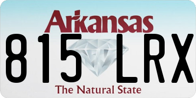 AR license plate 815LRX