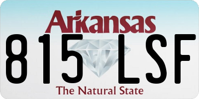 AR license plate 815LSF
