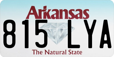 AR license plate 815LYA