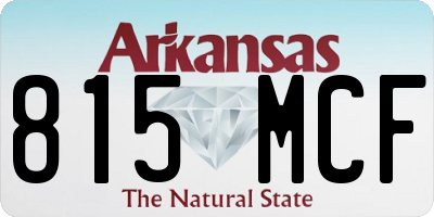AR license plate 815MCF