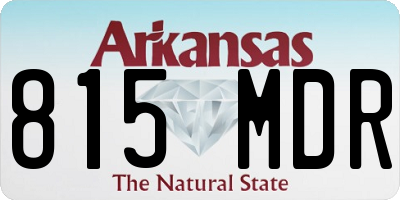 AR license plate 815MDR