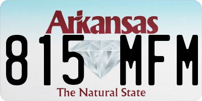 AR license plate 815MFM