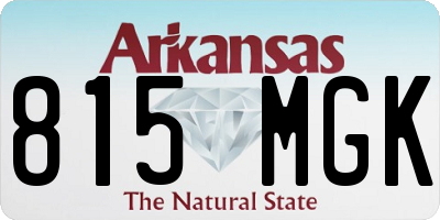AR license plate 815MGK