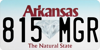 AR license plate 815MGR