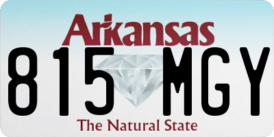 AR license plate 815MGY