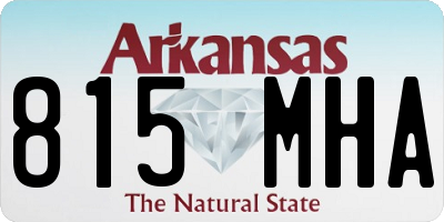 AR license plate 815MHA