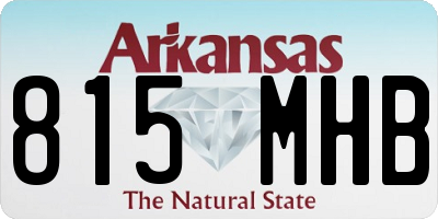 AR license plate 815MHB