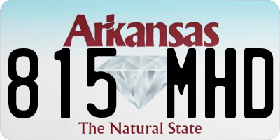 AR license plate 815MHD