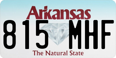 AR license plate 815MHF