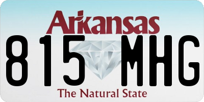 AR license plate 815MHG