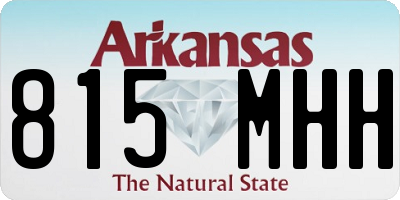 AR license plate 815MHH