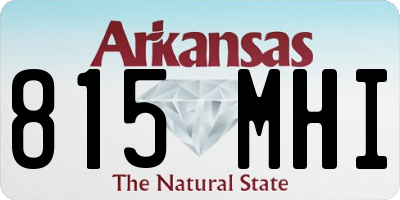 AR license plate 815MHI