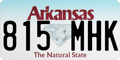 AR license plate 815MHK