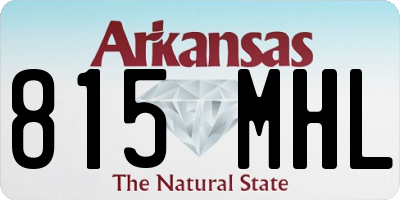 AR license plate 815MHL
