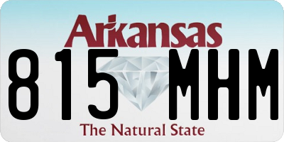 AR license plate 815MHM
