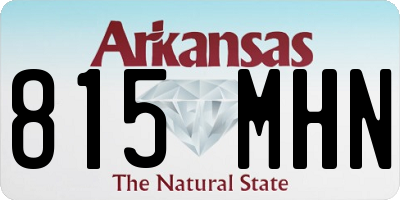 AR license plate 815MHN