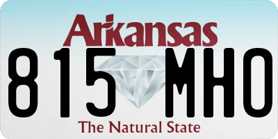 AR license plate 815MHO