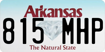 AR license plate 815MHP