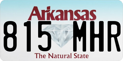 AR license plate 815MHR