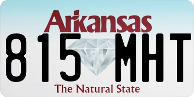AR license plate 815MHT