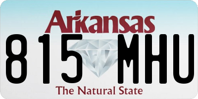 AR license plate 815MHU