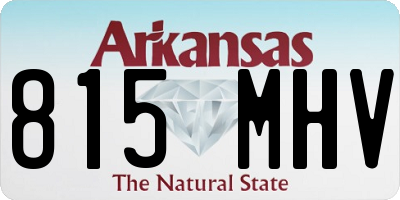 AR license plate 815MHV