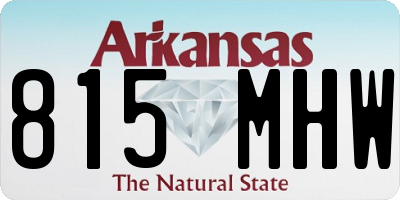 AR license plate 815MHW