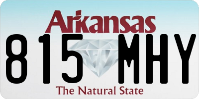 AR license plate 815MHY