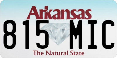 AR license plate 815MIC