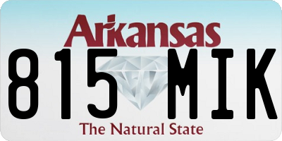 AR license plate 815MIK