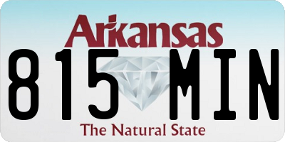 AR license plate 815MIN