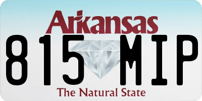 AR license plate 815MIP