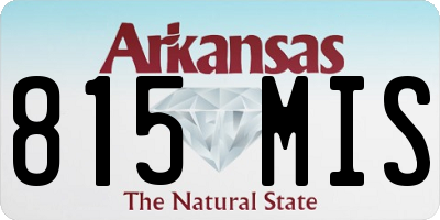 AR license plate 815MIS