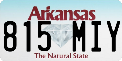 AR license plate 815MIY