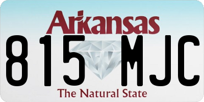 AR license plate 815MJC