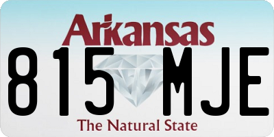 AR license plate 815MJE