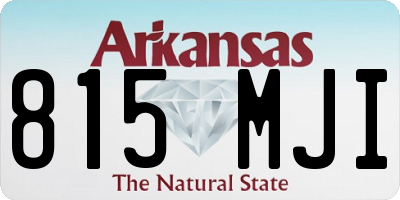 AR license plate 815MJI